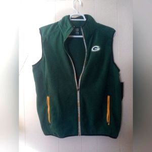 NFL Green Bay Packers vest, Green and Gold, size L